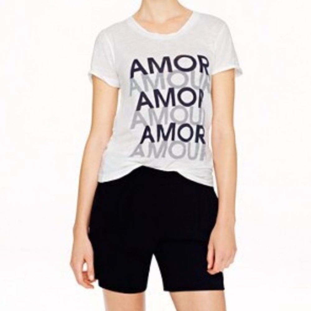 J. Crew white Armor Amour short sleeve tee size XL